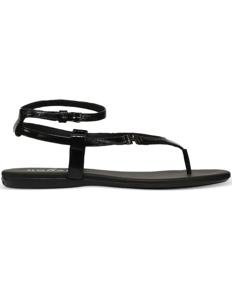 Hogan Flache Sandalen - Schwarz Schwarz