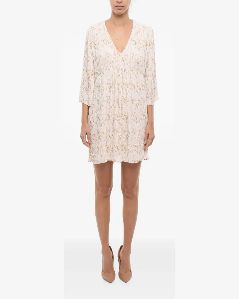 Samsøe & Samsøe Empire-style mini dress - Weiß Weiß