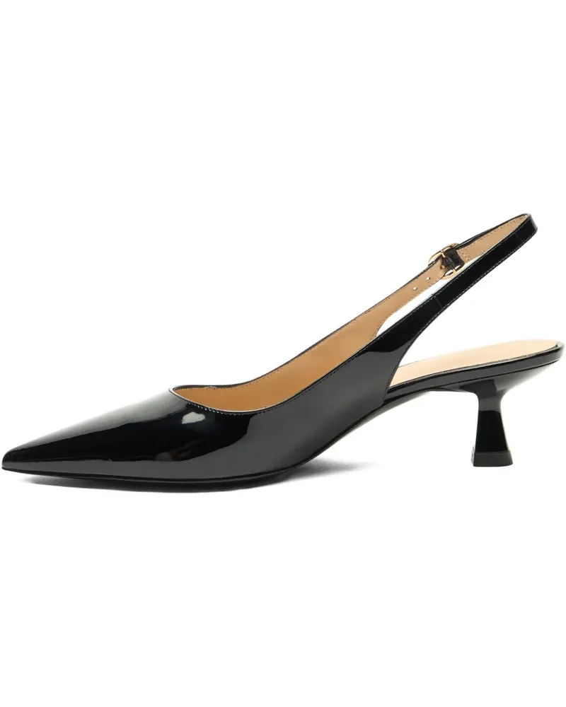 Stuart Weitzman Slingback-Pumps aus Lackleder 35mm - Schwarz Schwarz