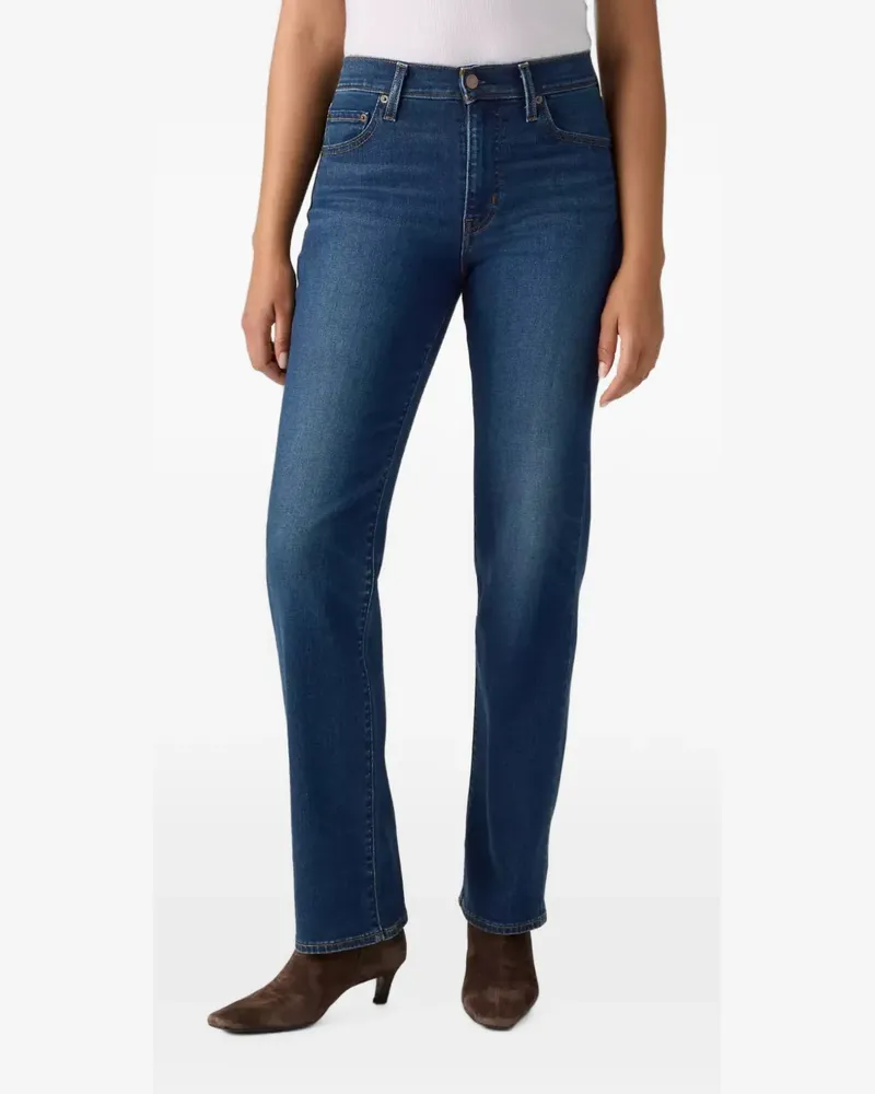 Levi's 723 logo-patch straight-leg jeans - Blau Blau