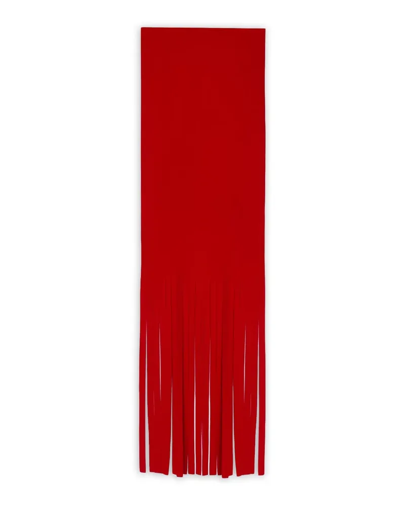 SPORTMAX Schal mit Fransen - Rot Rot