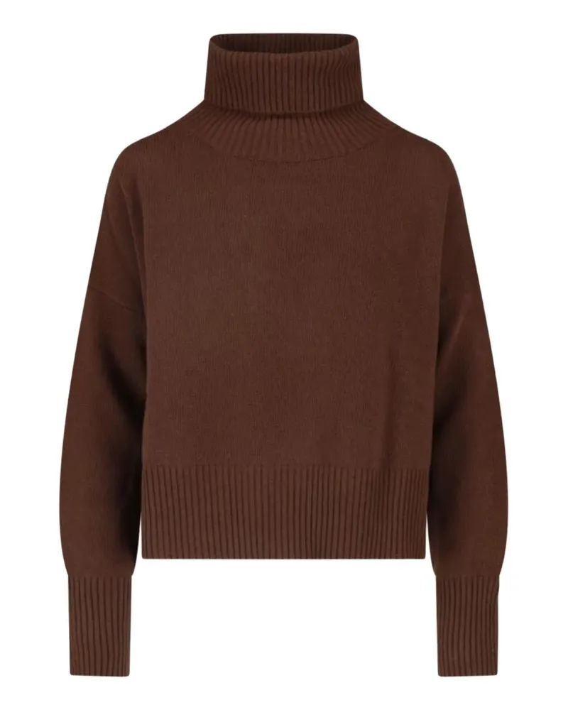 MA'RY'YA roll-neck knitted sweater - Braun Braun
