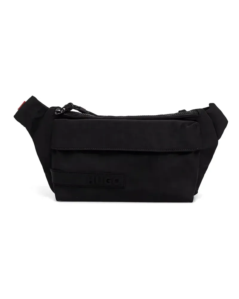 HUGO BOSS Schultertasche mit Reißverschluss - Schwarz Schwarz
