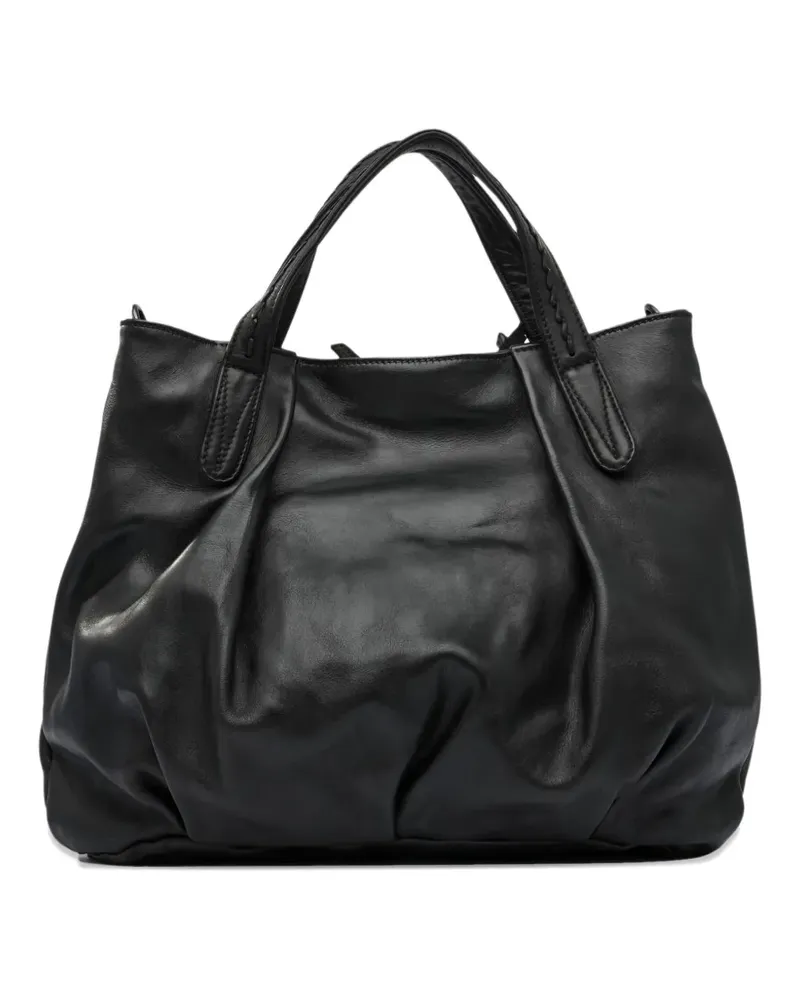 Reptile's House Geflochtene Schultertasche - Schwarz Schwarz
