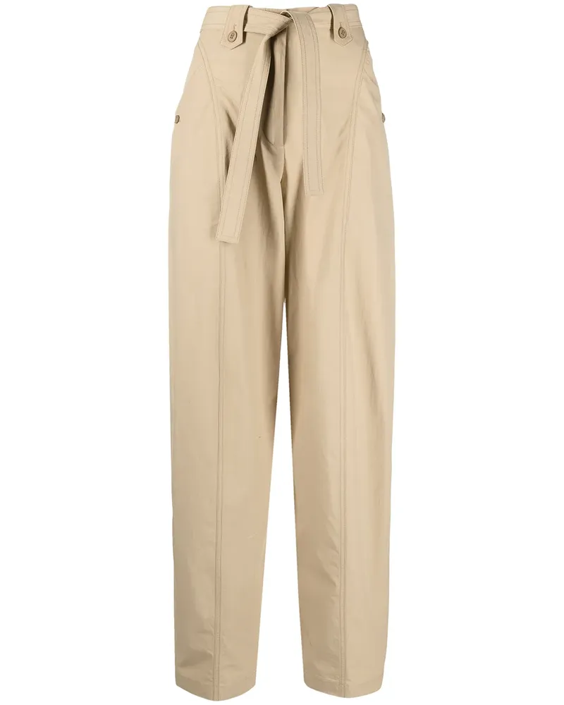 Kenzo Hose mit Bindegürtel - Nude Nude