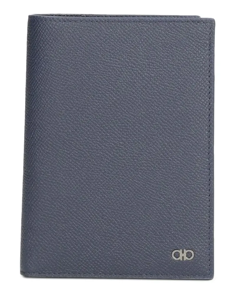 Ferragamo Gancini passport holder - Blau Blau