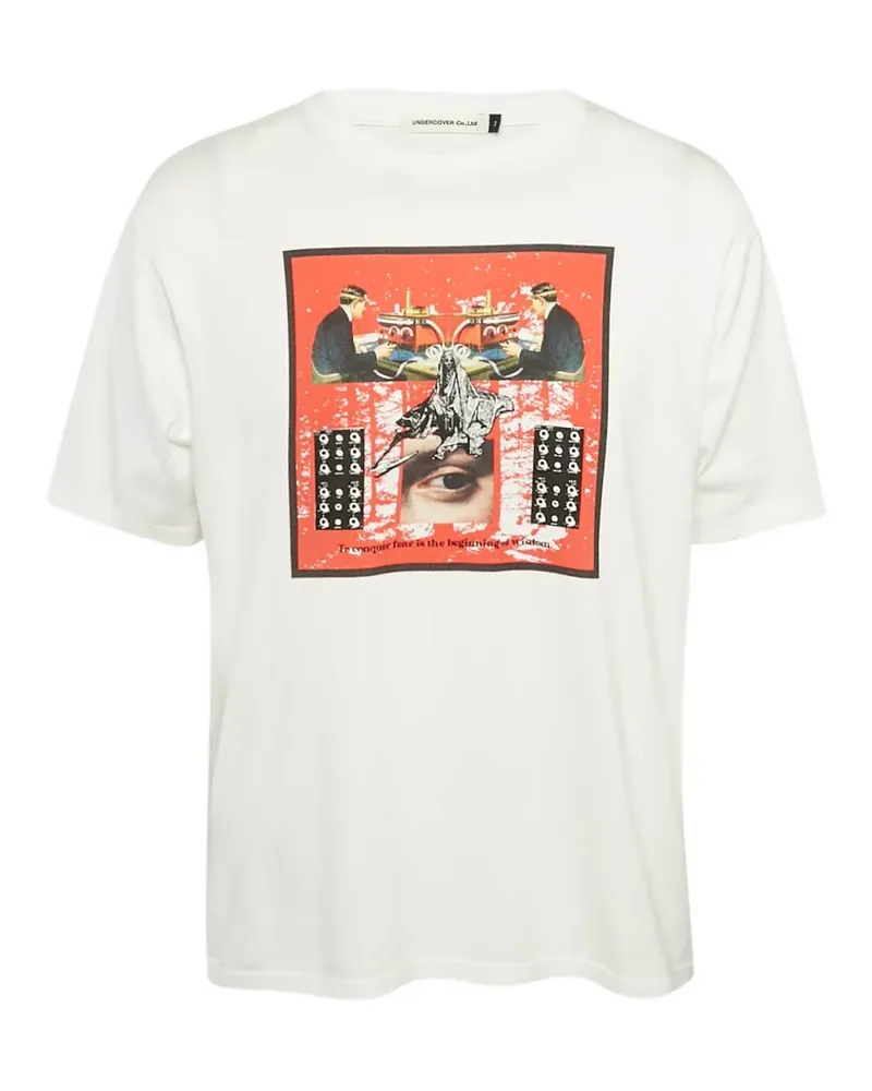 Undercover T-Shirt mit grafischem Print - Nude Nude