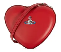 mini Heart leather crossbody bag
