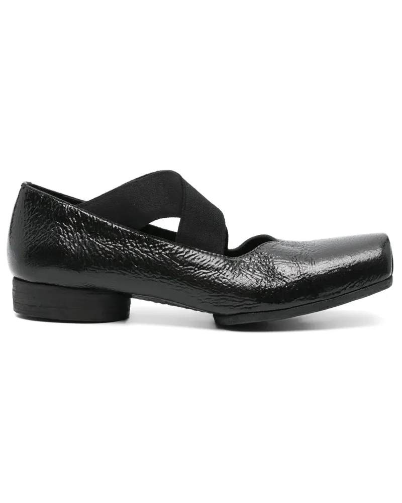 Uma Wang Ballerinas aus Lackleder - Schwarz Schwarz