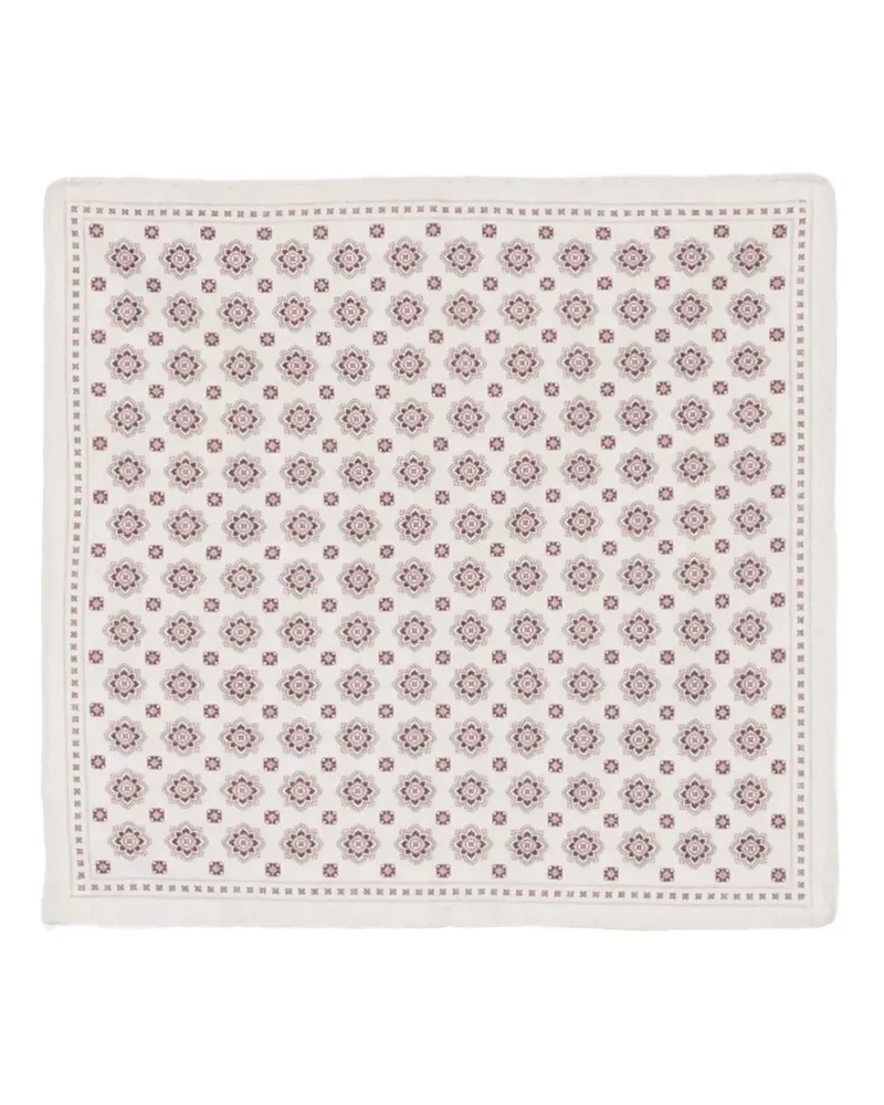 Eleventy Einstecktuch mit geometrischem Print - Nude Nude