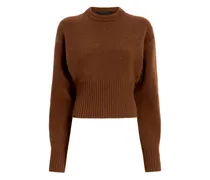Gerippter Randi Strickpullover - Braun