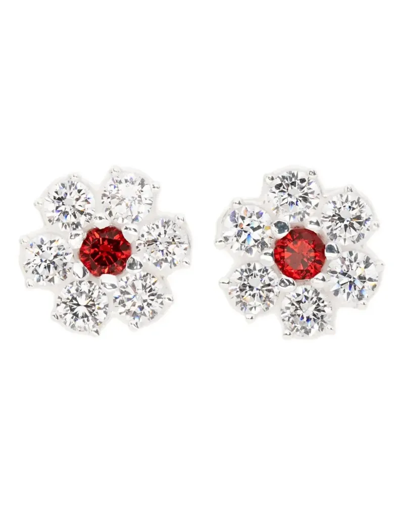 Hatton Labs flower stud earrings - Silber Silber