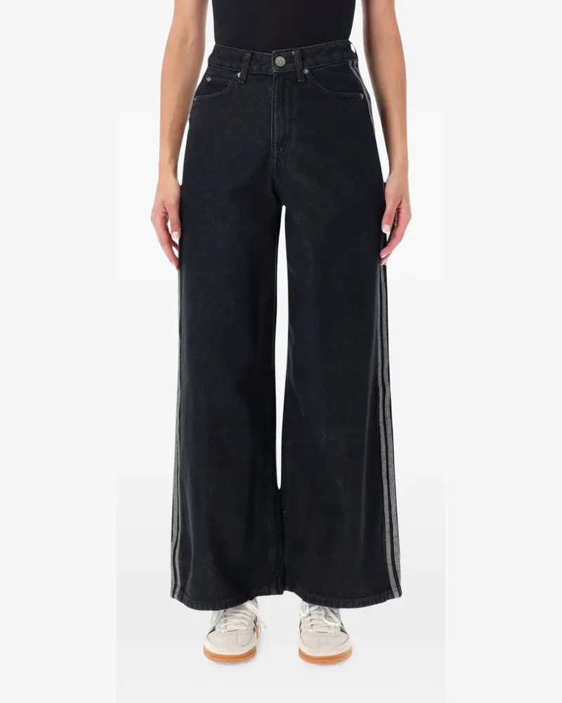adidas Jeans mit Galonstreifen - Schwarz Schwarz