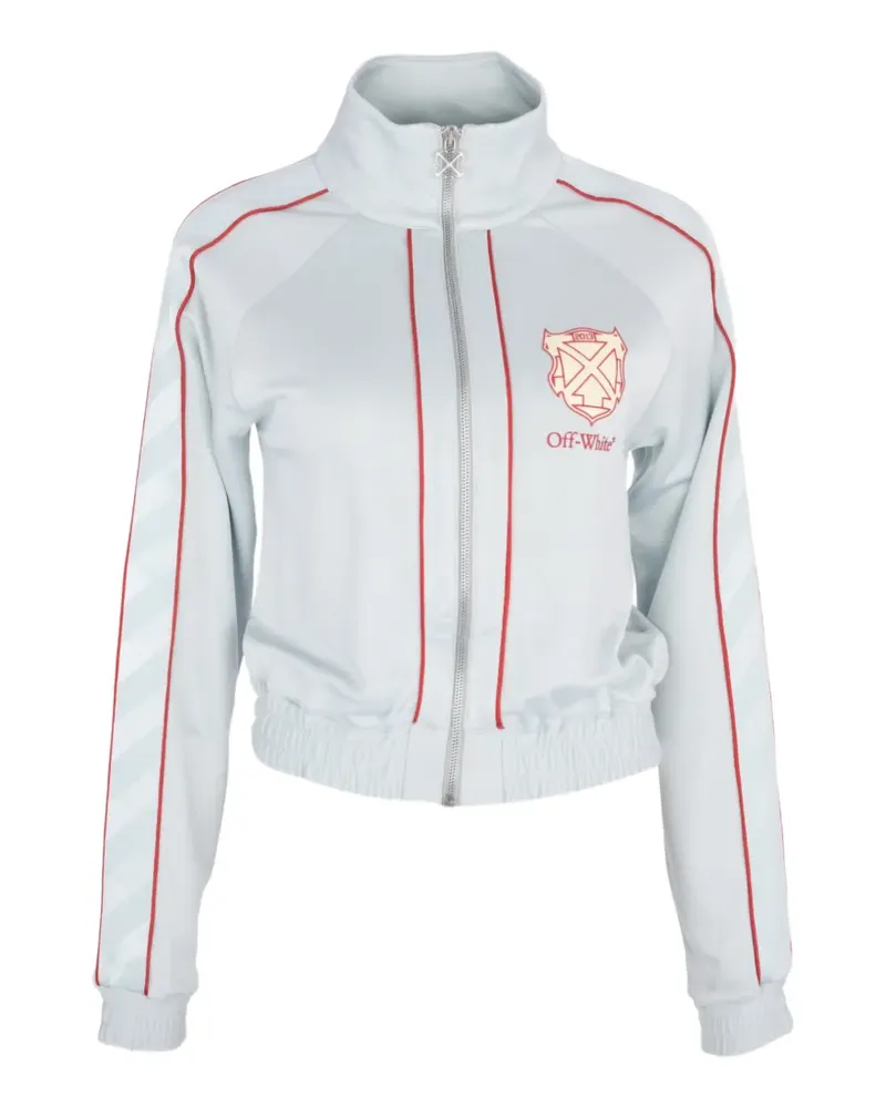 OFF-WHITE logo-print sweatshirt - Blau Blau