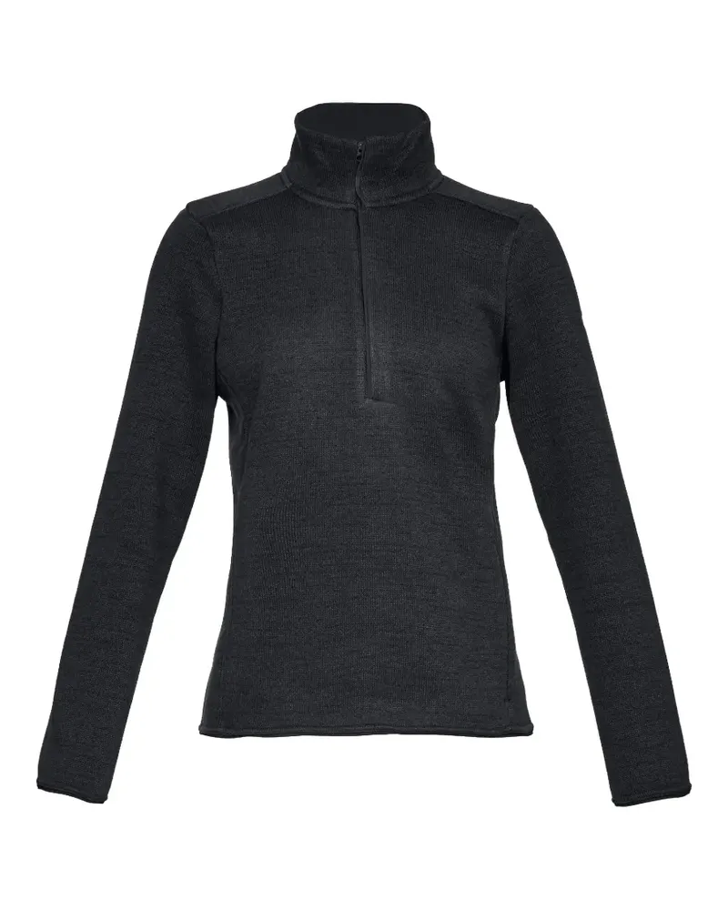 Under Armour Oberteil mit kurzem Reißverschluss - Schwarz Schwarz