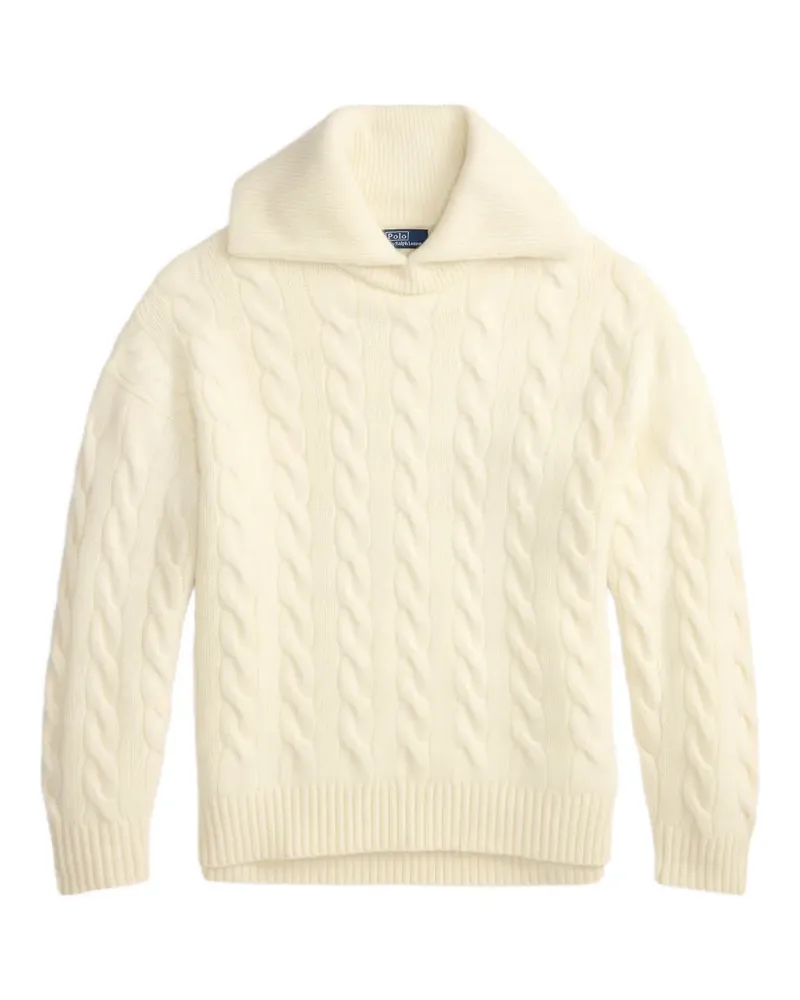 Ralph Lauren Pullover mit Zopfmuster - Nude Nude