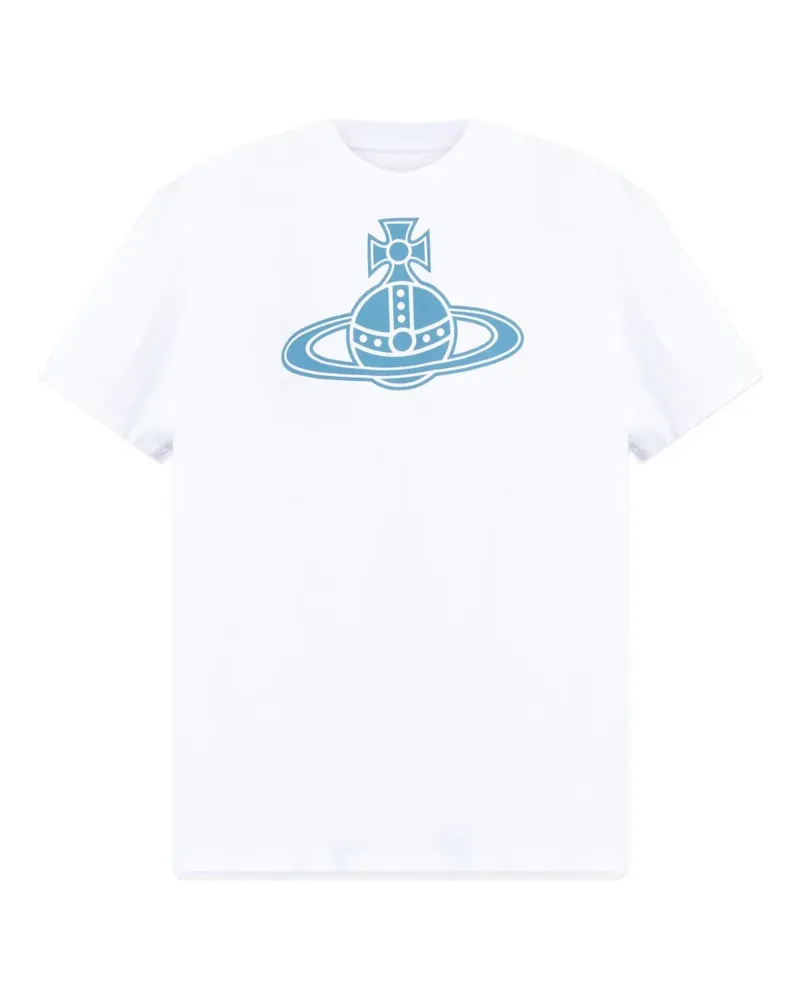 Vivienne Westwood T-Shirt mit Paris Orb-Print - Weiß Weiß