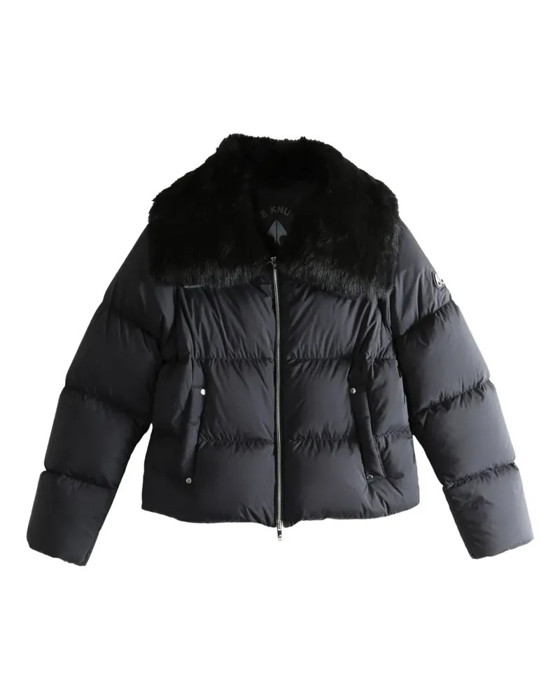 Moose Knuckles Jacke mit Pelzkragen - Schwarz Schwarz