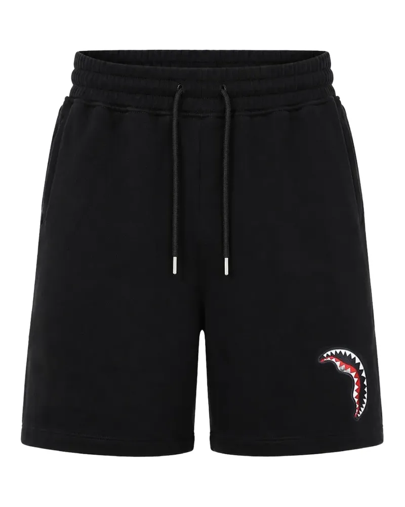 Sprayground Shark Central Shorts mit Kordelzug - Schwarz Schwarz