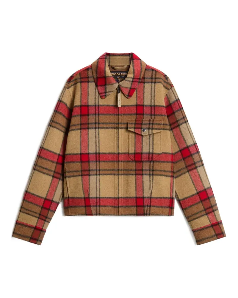 Woolrich Jacke mit Karomuster - Nude Nude