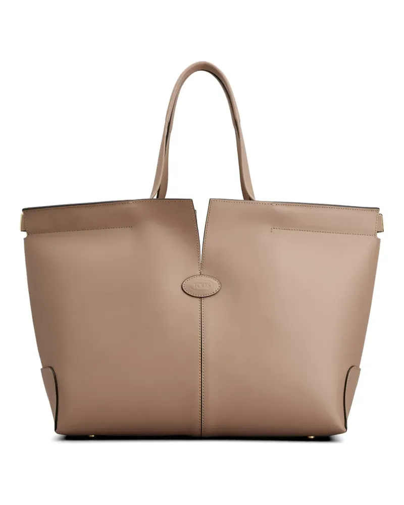 TOD'S Tote Bag mit V-Ausschnitt - Nude Nude