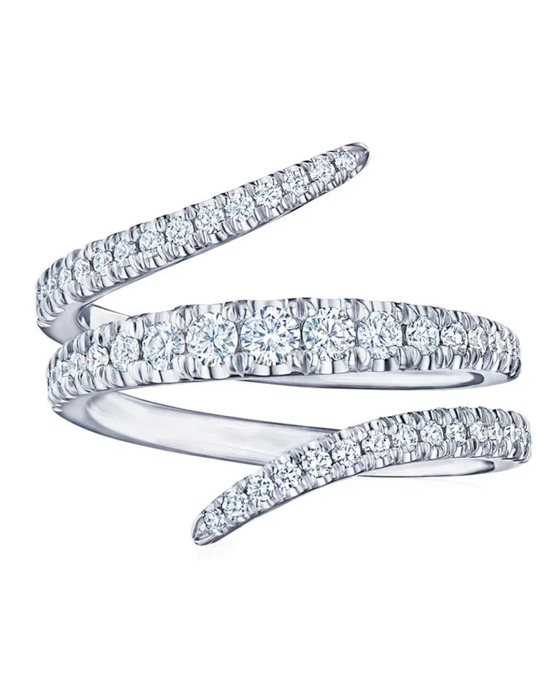 KWIAT 18kt Weißgoldring mit Diamanten - Silber Silber