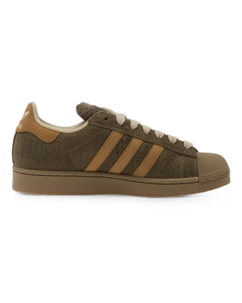 adidas Superstar II Sneakers mit Kroko-Effekt - Grün Grün