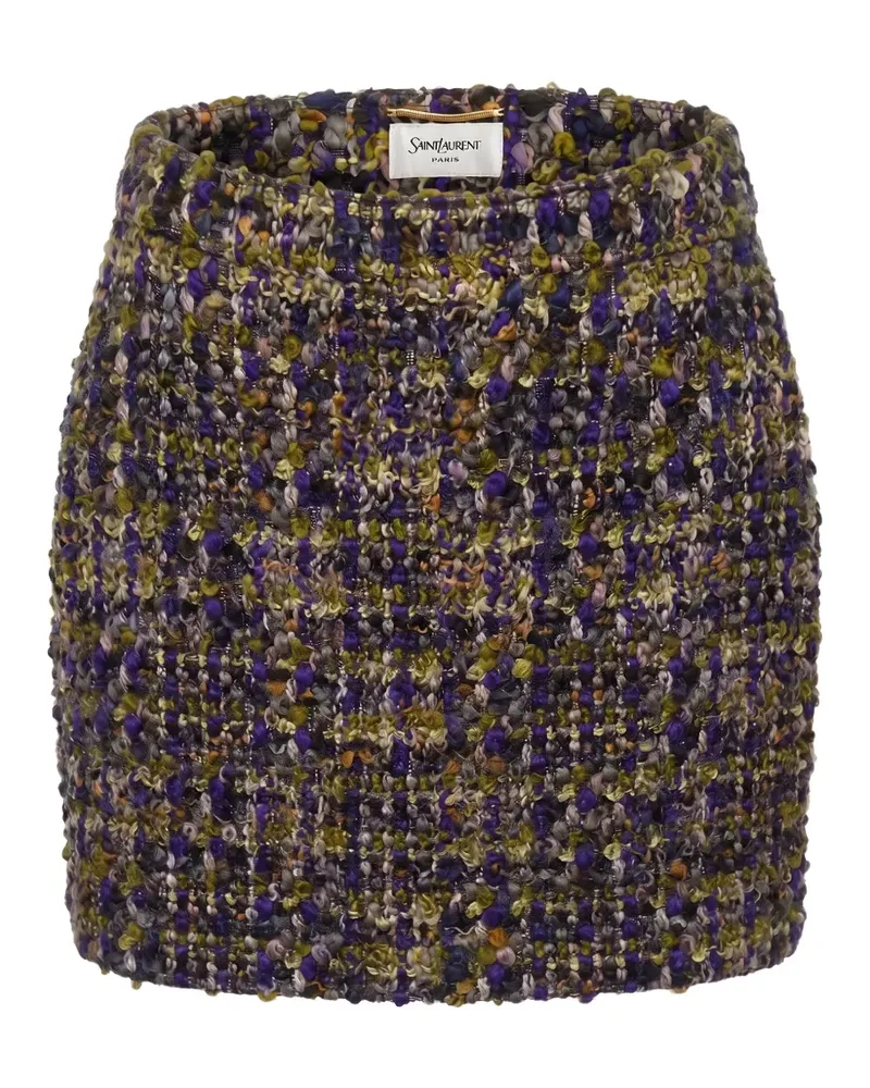 Saint Laurent Gestrickter Rock - Violett Violett