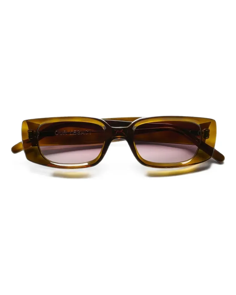 Our Legacy Eckige Samhain Sonnenbrille - Braun Braun