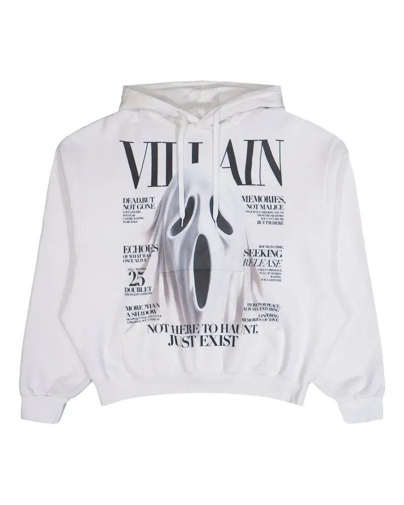 Doublet print-detail hoodie - Weiß Weiß