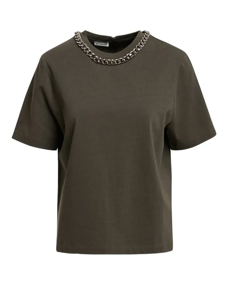 Essentiel Klaim T-Shirt mit Kettendetail - Grün Grün
