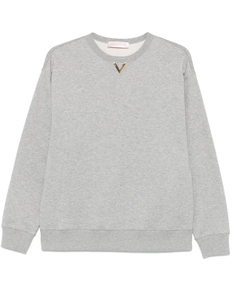 Valentino Garavani Sweatshirt mit VLogo-Schild - Grau Grau