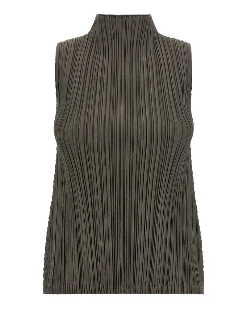 Issey Miyake Mellow Pleats Bluse - Grün Grün