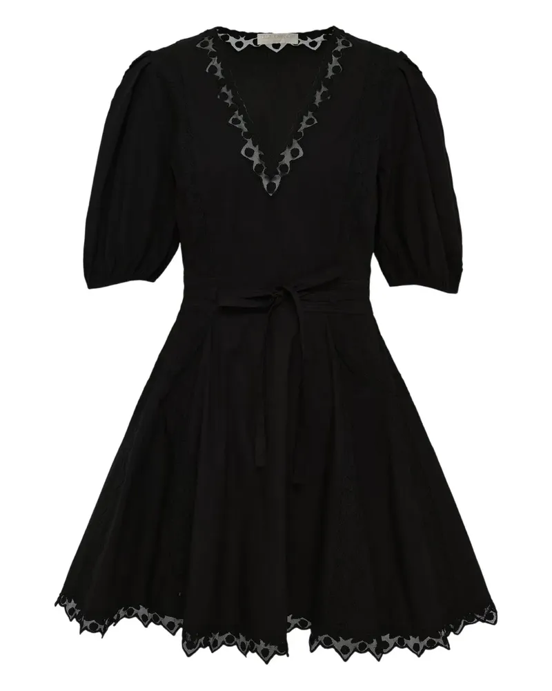 Ulla Johnson Camila short-sleeve mini dress - Schwarz Schwarz
