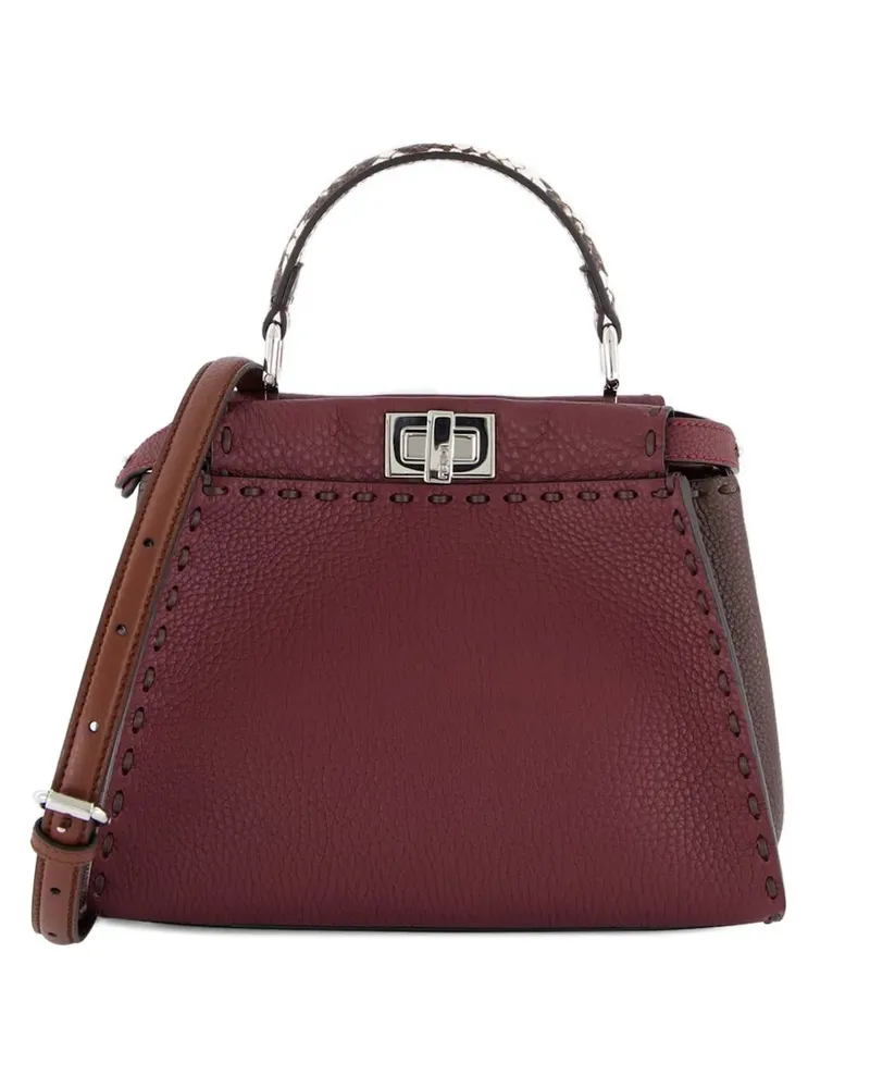Fendi Peekaboo top-handle leather tote bag - Rot Rot