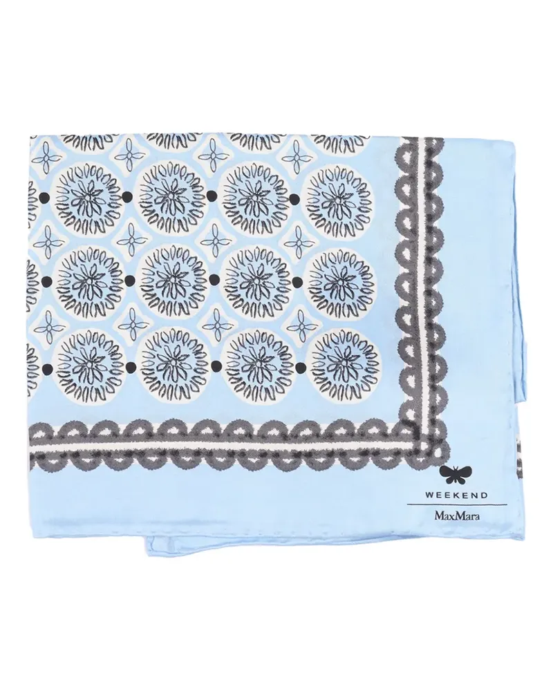Max Mara Siam scarf - Blau Blau