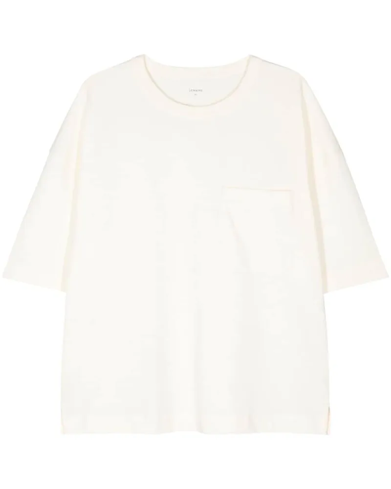 Christophe Lemaire T-Shirt mit rundem Ausschnitt - Weiß Weiß