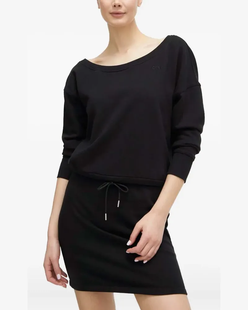 DKNY drawstring mini dress - Schwarz Schwarz