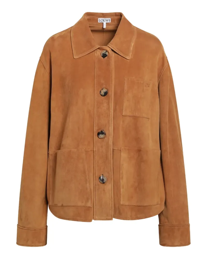 Loewe Workwear Jacke aus Ziegenleder - Braun Braun