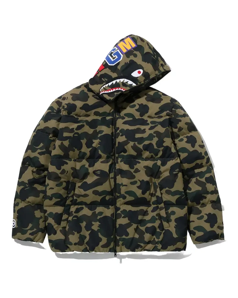 BAPE 1st Camo Shark camouflage-print jacket - Grün Grün