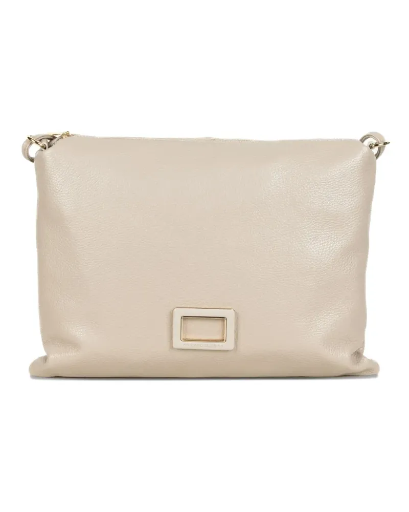 MARC ELLIS Clutch mit Logo - Nude Nude