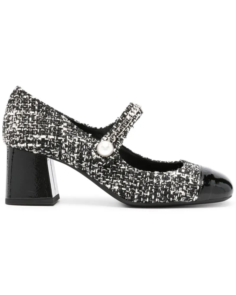 FESTA Milano Tweed-Pumps 50mm - Schwarz Schwarz