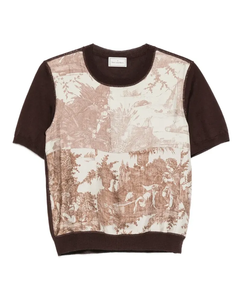 Pierre-Louis Mascia short-sleeves T-shirt - Braun Braun
