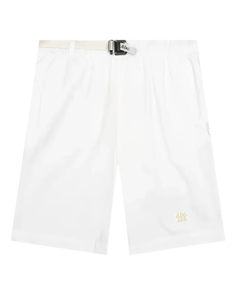 Abc. Shorts mit Schnallenverschluss und Logo - Weiß Weiß