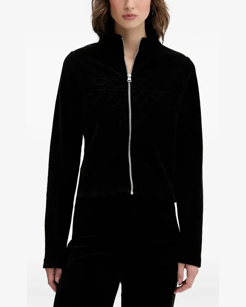 HUGO BOSS Sweatshirt mit Reißverschluss - Schwarz Schwarz