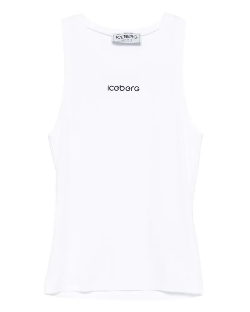 Iceberg Top mit Logo-Detail - Weiß Weiß