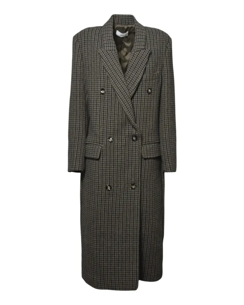 SOLOTRE Karierte Cabanjacke - Braun Braun