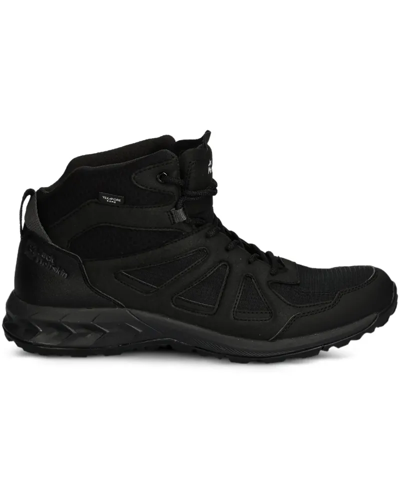 Jack Wolfskin Woodland 2 Texapore Sport-Sneakers mit Schnürung - Schwarz Schwarz