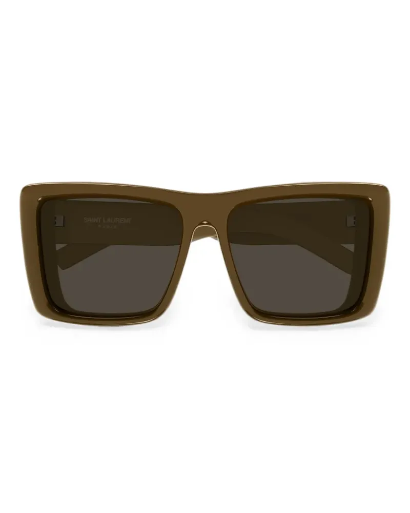 Saint Laurent Howl Sonnenbrille mit eckigem Gestell - Braun Braun