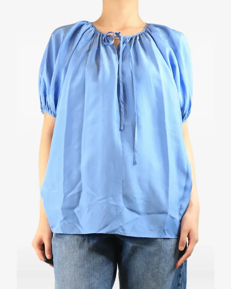 Joseph Bluse aus Seide - Blau Blau